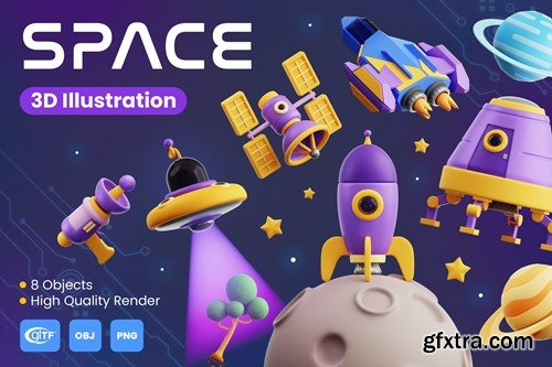 Space 3D Illustrations J9ELR33 Space 3D Illustrations J9ELR33