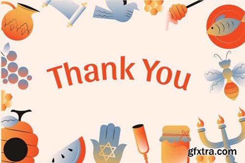 Cream Gradient Rosh Hashanah Illustration Set NQZBKPQ Cream Gradient Rosh Hashanah Illustration Set NQZBKPQ