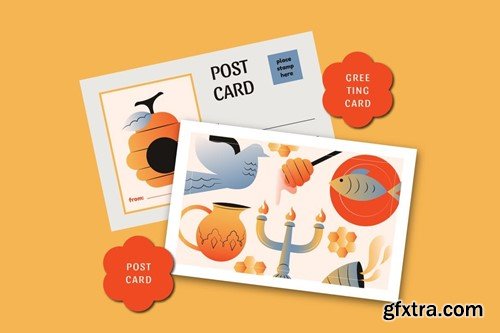 Cream Gradient Rosh Hashanah Illustration Set NQZBKPQ Cream Gradient Rosh Hashanah Illustration Set NQZBKPQ