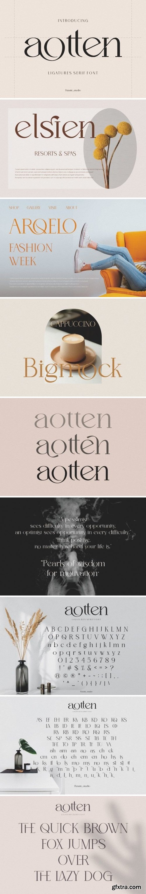 FontBundles - Aotten Font 2656062