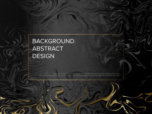 Modern art background template with golden black metallic marble pattern 586878105
