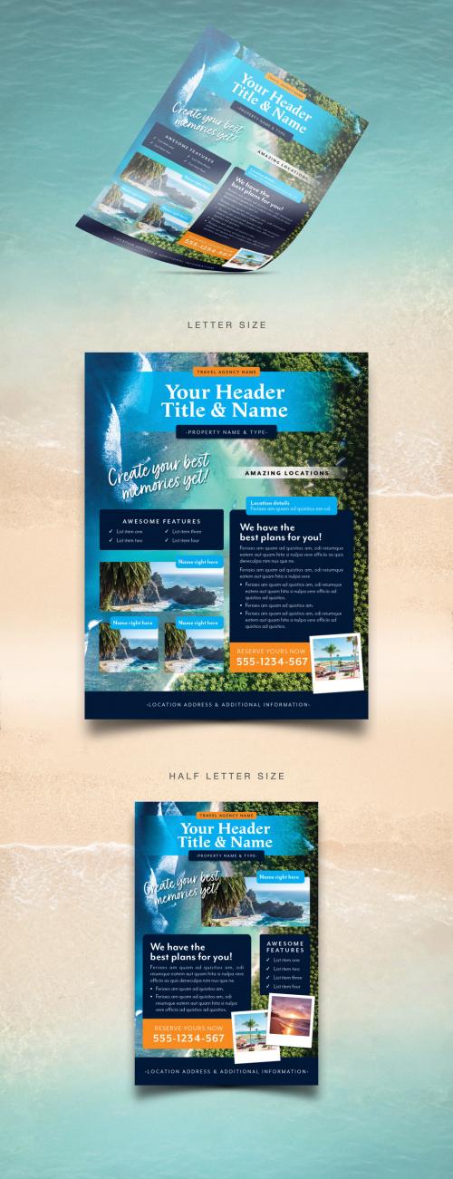 Travel & Tourism Vacation Flyers 584032650