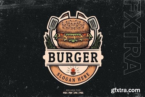 Vintage Burger Designs Illustration