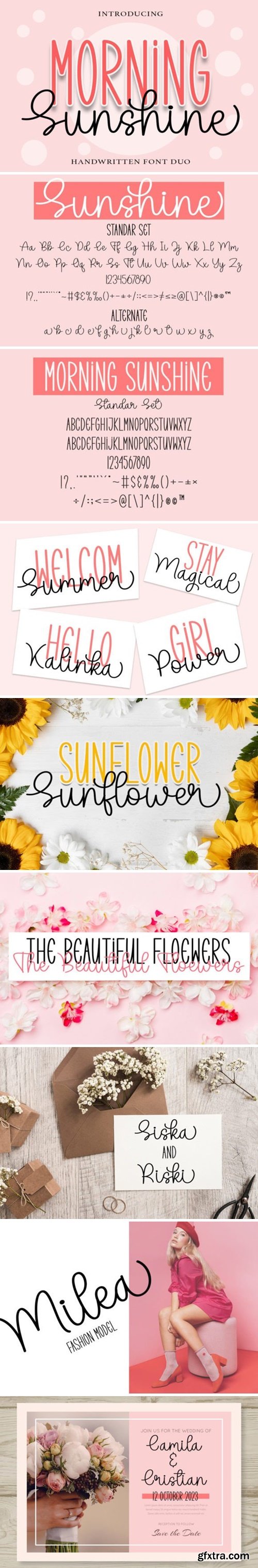 Morning Sunshine Font Morning Sunshine Font