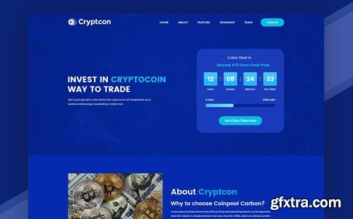 Crypton | ICO & Crypto Currency PSD Template S4SH6CB Crypton | ICO & Crypto Currency PSD Template S4SH6CB