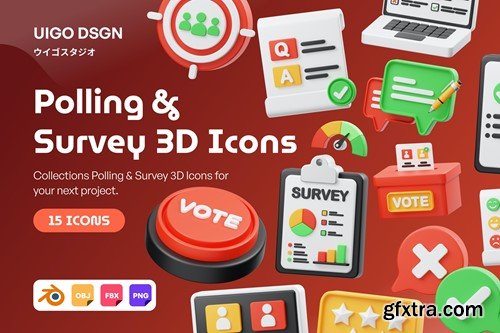 Polling And Survey 3D Icon VS9JBL6 Polling And Survey 3D Icon VS9JBL6
