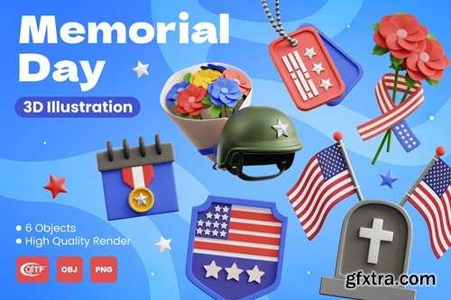 Memorial Day 3D Illustrations ZEXGHQQ Memorial Day 3D Illustrations ZEXGHQQ