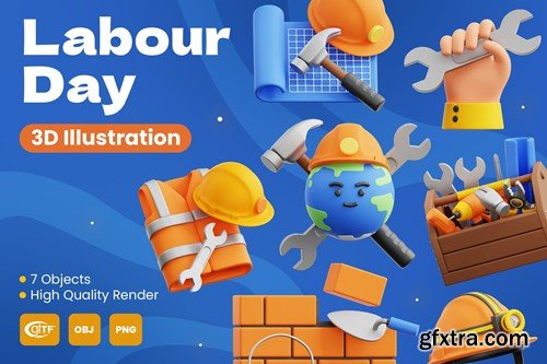 Labour Day 3D Illustrations WQK7YSU Labour Day 3D Illustrations WQK7YSU