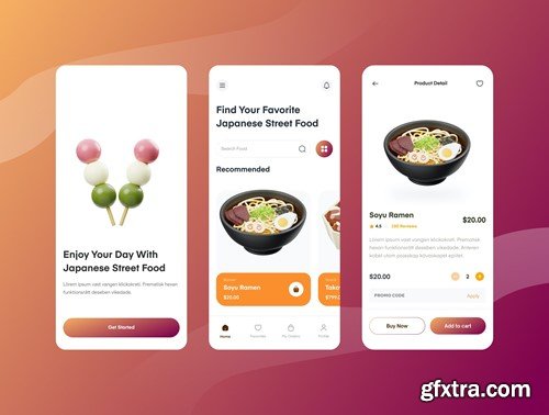 Japanese Street Food 3D Icon 48LAQBL