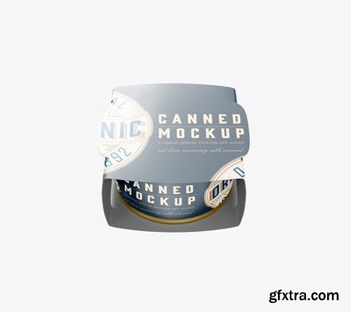 Single Can with Packaging Mockup BKMBLYF Single Can with Packaging Mockup BKMBLYF