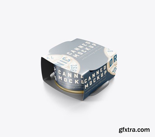 Single Can with Packaging Mockup BKMBLYF Single Can with Packaging Mockup BKMBLYF