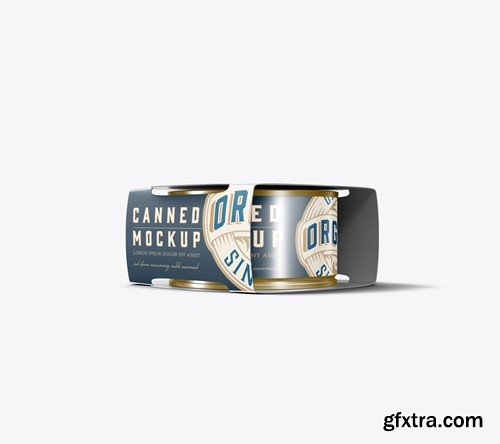 Single Can with Packaging Mockup BKMBLYF Single Can with Packaging Mockup BKMBLYF