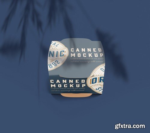 Single Can with Packaging Mockup BKMBLYF Single Can with Packaging Mockup BKMBLYF