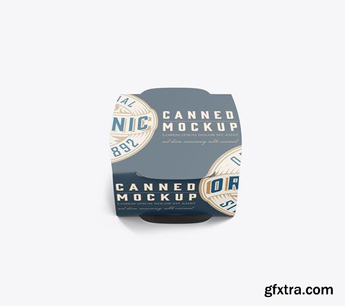 Single Can with Packaging Mockup BKMBLYF Single Can with Packaging Mockup BKMBLYF