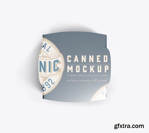 Single Can with Packaging Mockup BKMBLYF Single Can with Packaging Mockup BKMBLYF