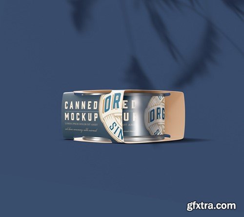 Single Can with Packaging Mockup BKMBLYF Single Can with Packaging Mockup BKMBLYF