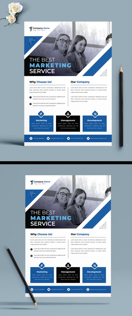 Marketing Service Flyer Design Template 582941900