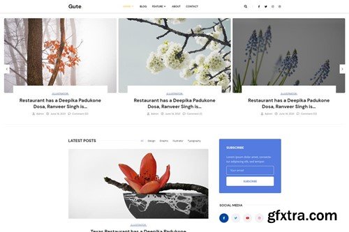 Gute | Minimalist Blog WordPress Theme DJUWANG Gute | Minimalist Blog WordPress Theme DJUWANG
