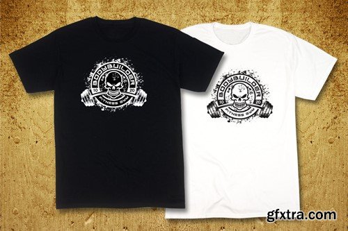 Fitness T-Shirt Template 1 J3P3KG Fitness T-Shirt Template 1 J3P3KG