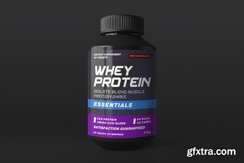 Supplement Jar / Bottle Packaging Mock-Ups 39FDDL5