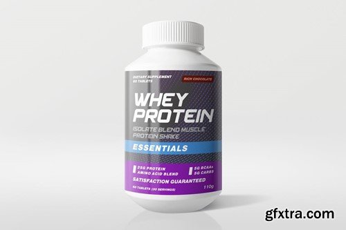Supplement Jar / Bottle Packaging Mock-Ups 39FDDL5