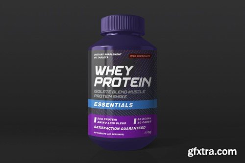 Supplement Jar / Bottle Packaging Mock-Ups 39FDDL5