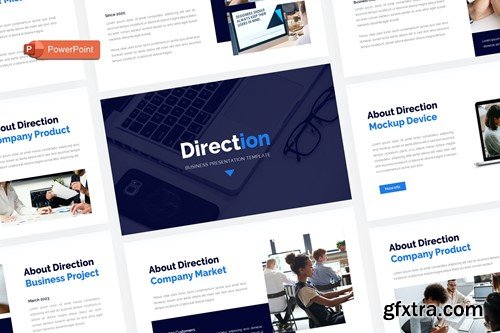 Direction - Creative Business PowerPoint DUAP5U2 Direction - Creative Business PowerPoint DUAP5U2