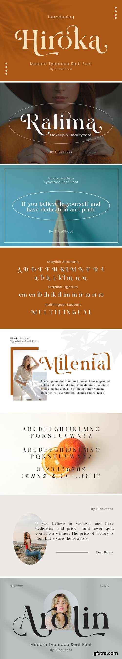 Hiroka Modern Serif Font