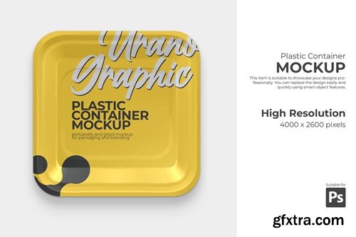 PSD Plastic Container Mockup 8NM3NYM PSD Plastic Container Mockup 8NM3NYM
