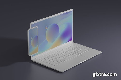 Laptop & Phone Mockup 8PZR3NU Laptop & Phone Mockup 8PZR3NU