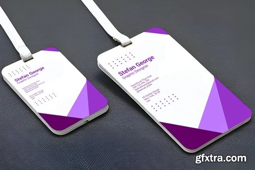 PSD ID Card Mockup CN54GTU