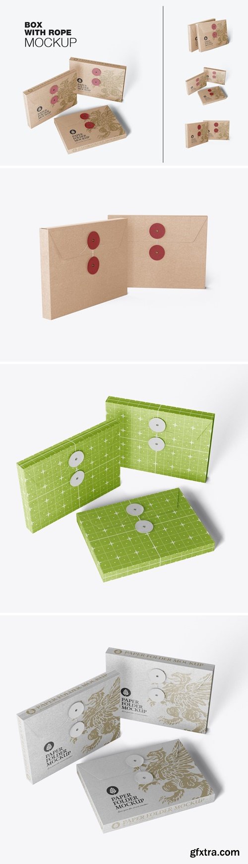 Pack Folders with String mockup NTV6V6Z Pack Folders with String mockup NTV6V6Z