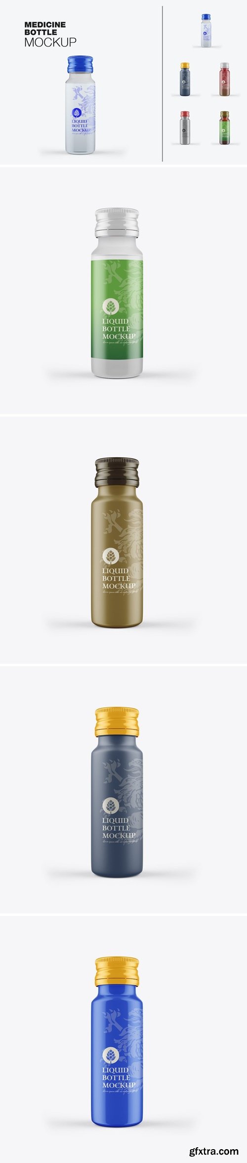 Pack Liquid Bottles Mockup FNPUD82 Pack Liquid Bottles Mockup FNPUD82