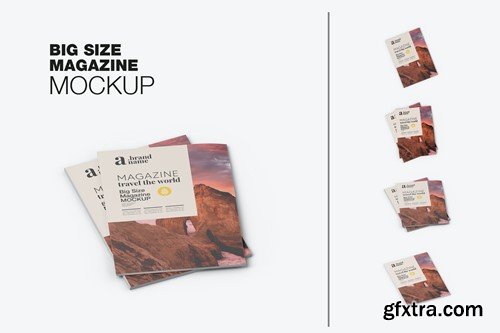 Pack Big Size Magazines Mockup WZJT6WS Pack Big Size Magazines Mockup WZJT6WS