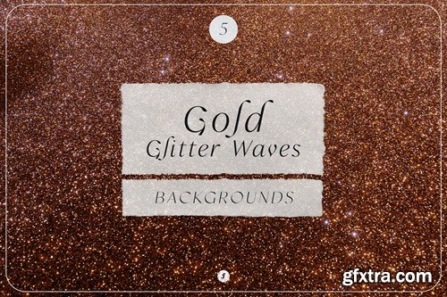 Gold Glitter Waves Backgrounds PDRSDXJ