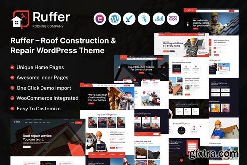 Ruffer - Roof Construction & Repair WordPress Them FEMKDDL Ruffer - Roof Construction & Repair WordPress Them FEMKDDL