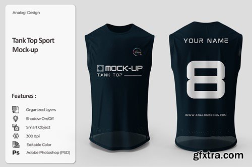 Tank Top Sport Mockup TV6FLFU