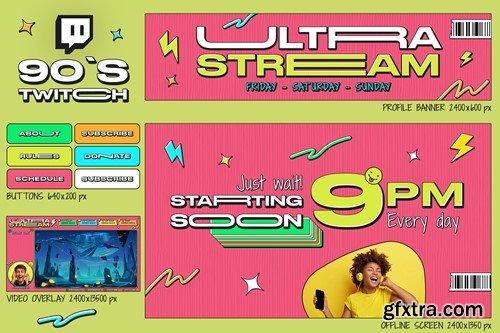 90s Twitch Overlay YQHFKPE 90s Twitch Overlay YQHFKPE