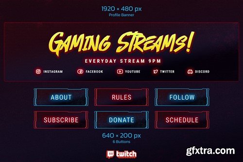 Gaming Stream Twitch Templates X66LDD2 Gaming Stream Twitch Templates X66LDD2