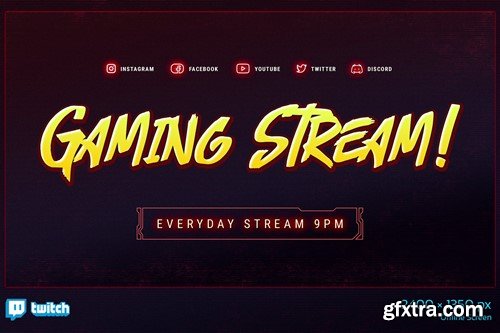 Gaming Stream Twitch Templates X66LDD2 Gaming Stream Twitch Templates X66LDD2