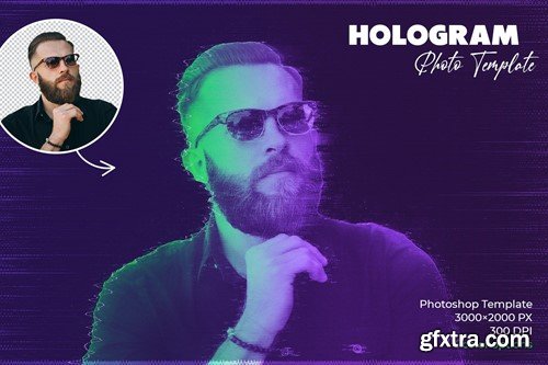 Hologram Photo Template SW6TM9R Hologram Photo Template SW6TM9R