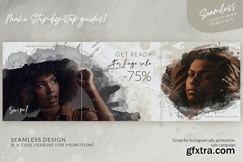 Watercolor Instagram Carousel BMFB4PC Watercolor Instagram Carousel BMFB4PC