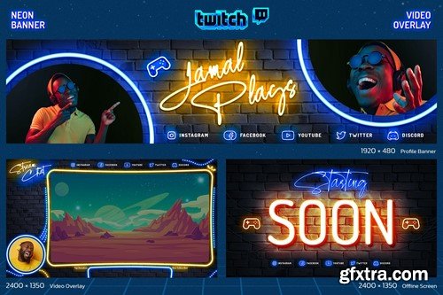 Twitch Gamer – Neon Kit DFDJN44 Twitch Gamer – Neon Kit DFDJN44