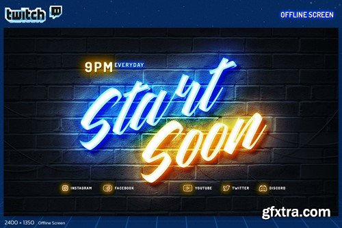 Neon Podcast Twitch Kit QACCKNP Neon Podcast Twitch Kit QACCKNP