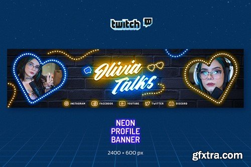 Neon Podcast Twitch Kit QACCKNP Neon Podcast Twitch Kit QACCKNP