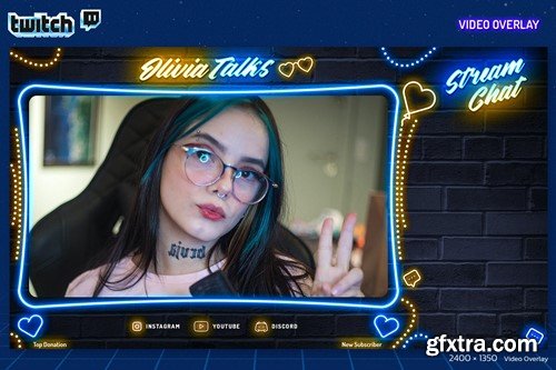 Neon Podcast Twitch Kit QACCKNP Neon Podcast Twitch Kit QACCKNP