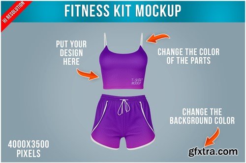 Leggings Women's Clothing Fitness Mockup RAUC9FL