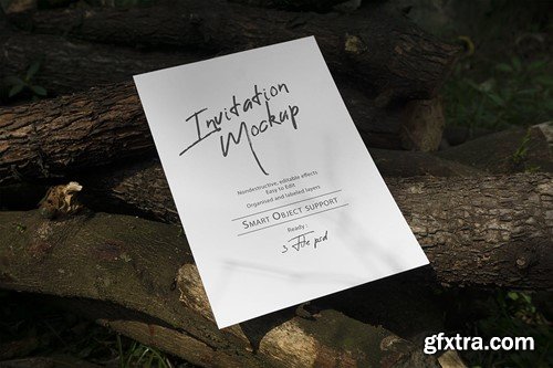 Realistic Invitation Mockup HSE3BFA Realistic Invitation Mockup HSE3BFA