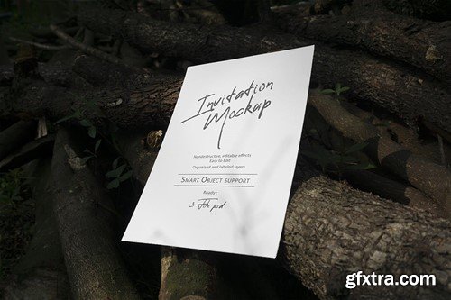 Realistic Invitation Mockup HSE3BFA Realistic Invitation Mockup HSE3BFA