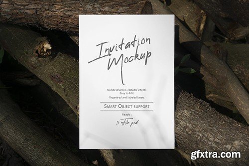 Realistic Invitation Mockup HSE3BFA Realistic Invitation Mockup HSE3BFA